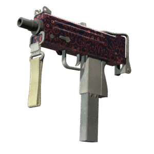 MAC-10 | Red Filigree (Factory New)