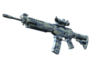 StatTrak™ SG 553 | Wave Spray (Factory New)